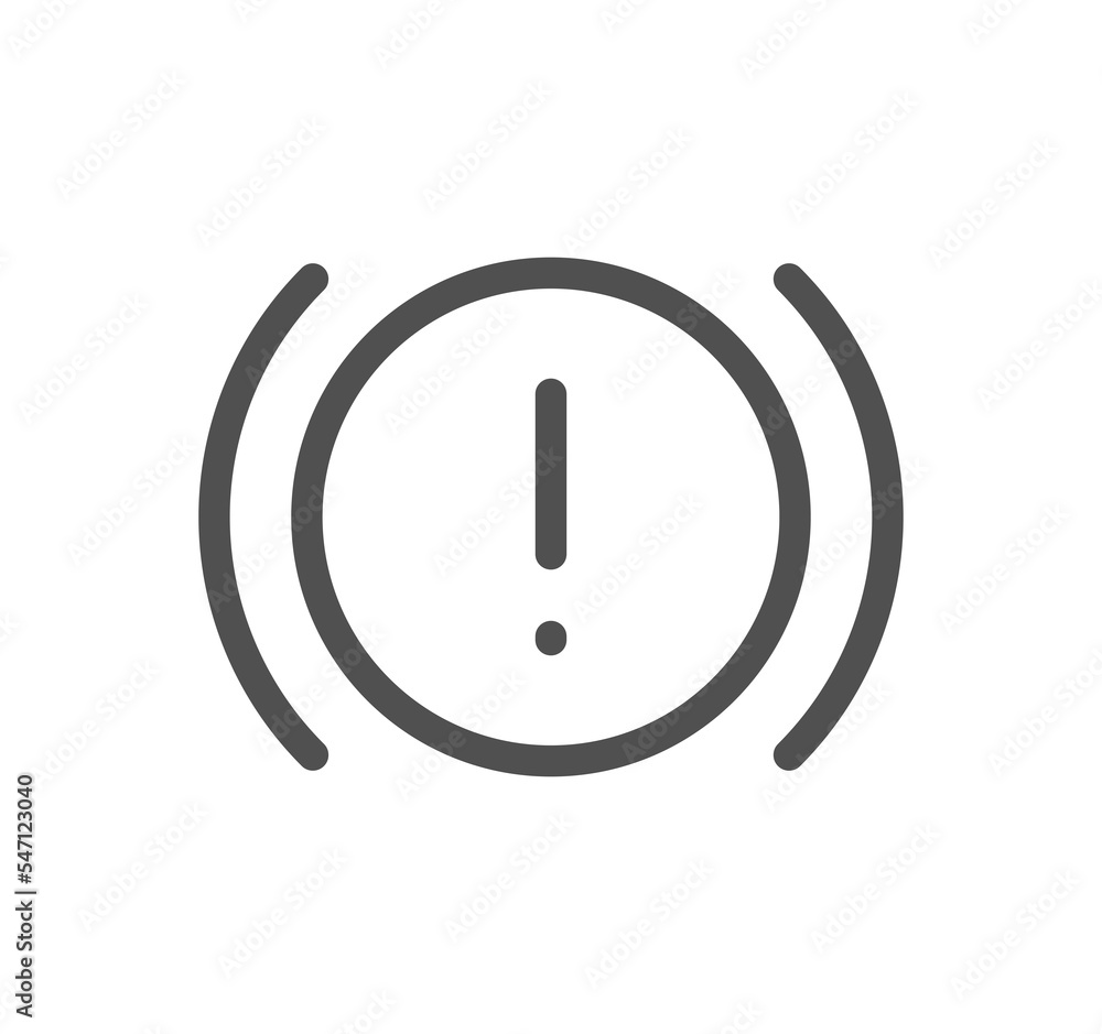 Car dashboard icon outline and linear symbol.
Car dashboard icon outline and linear symbol.