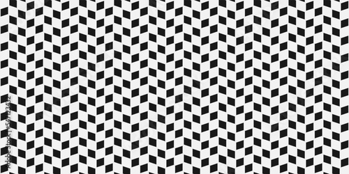 Checkerboard pattern with black diagonal squares that do not touch each other. For print and stylish decor, seamless pattern and textures.