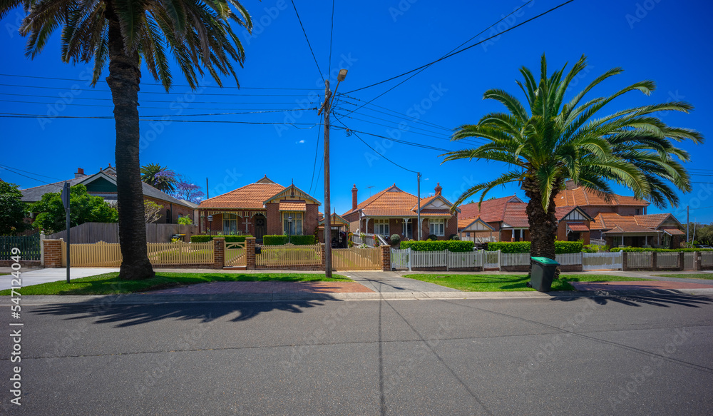 Suburban residential Brick house in Sydney  NSW Australia 