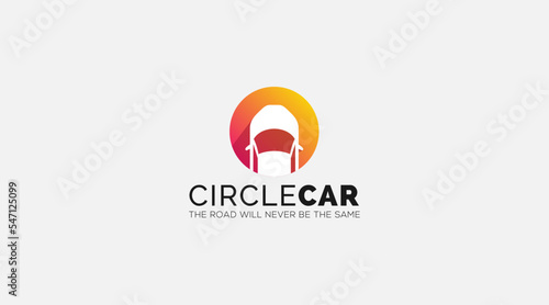 Circle Car logo designs, Modern mobile vector icon