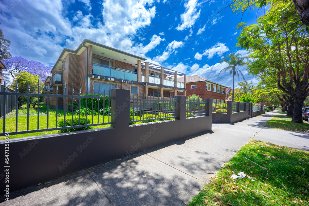 Fototapeta premium Apartment building in inner Sydney suburb NSW Australia