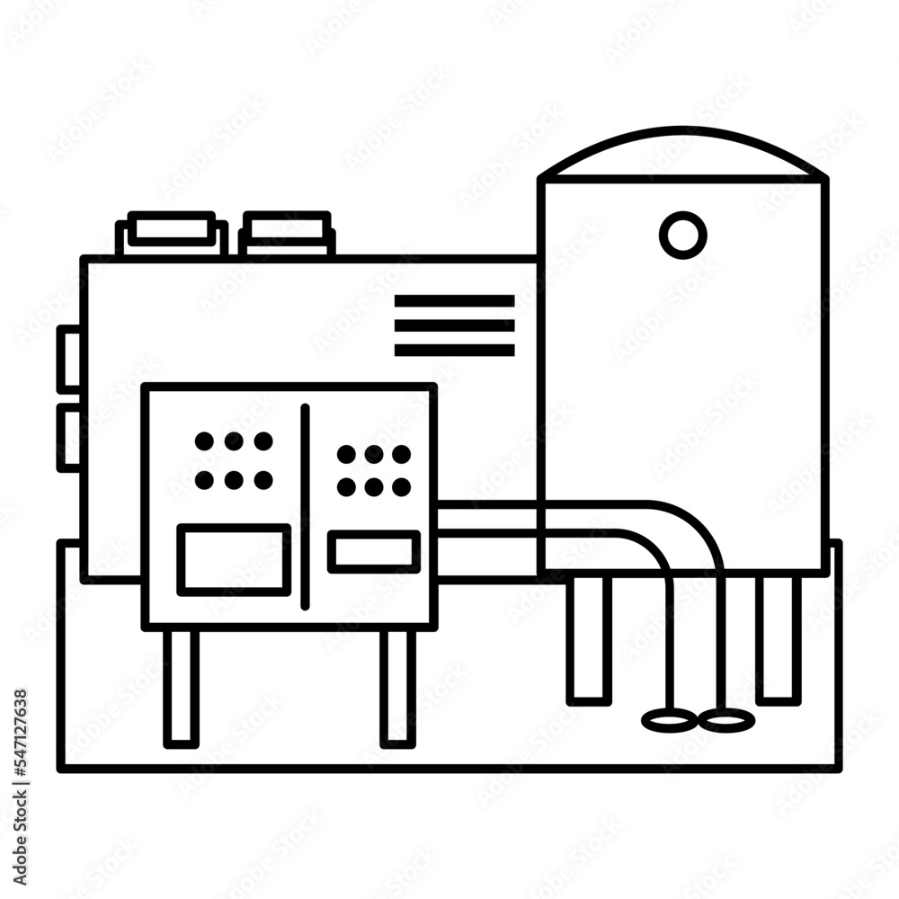 boiler water treatment Concept, Corrosion and Scale Inhibitors vector