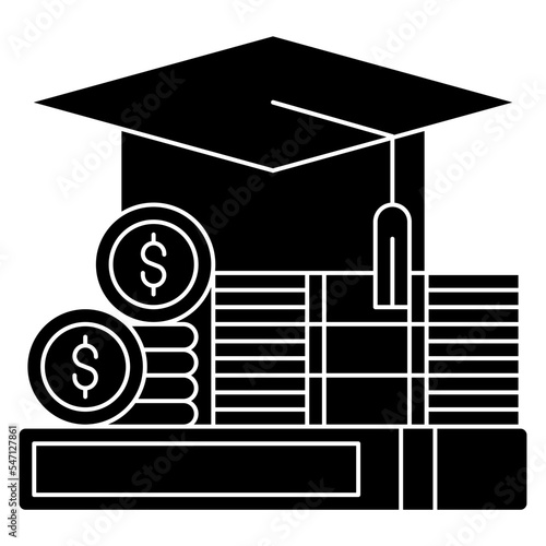 education glyph icon