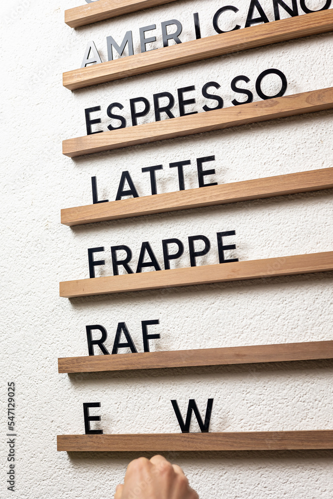 Menu Board, Hanging Cafe Menu Sign Menu Board, Hanging Cafe Menu Sign