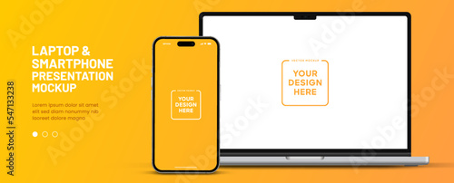 3D realistic high quality smartphone mockup with isolated background. Smart phone mockup collection. Device front view. 3D mobile phone with shadow on white background.