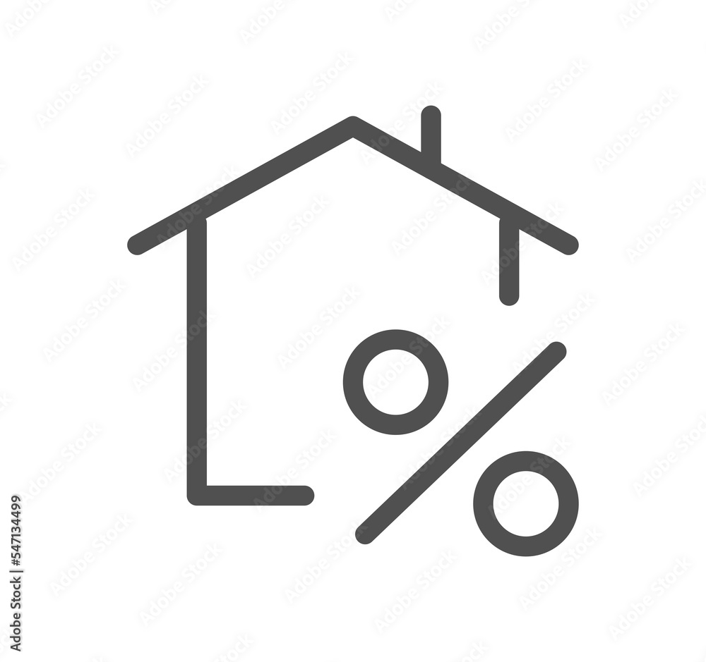 Real estate icon outline and linear symbol.
Real estate icon outline and linear symbol.