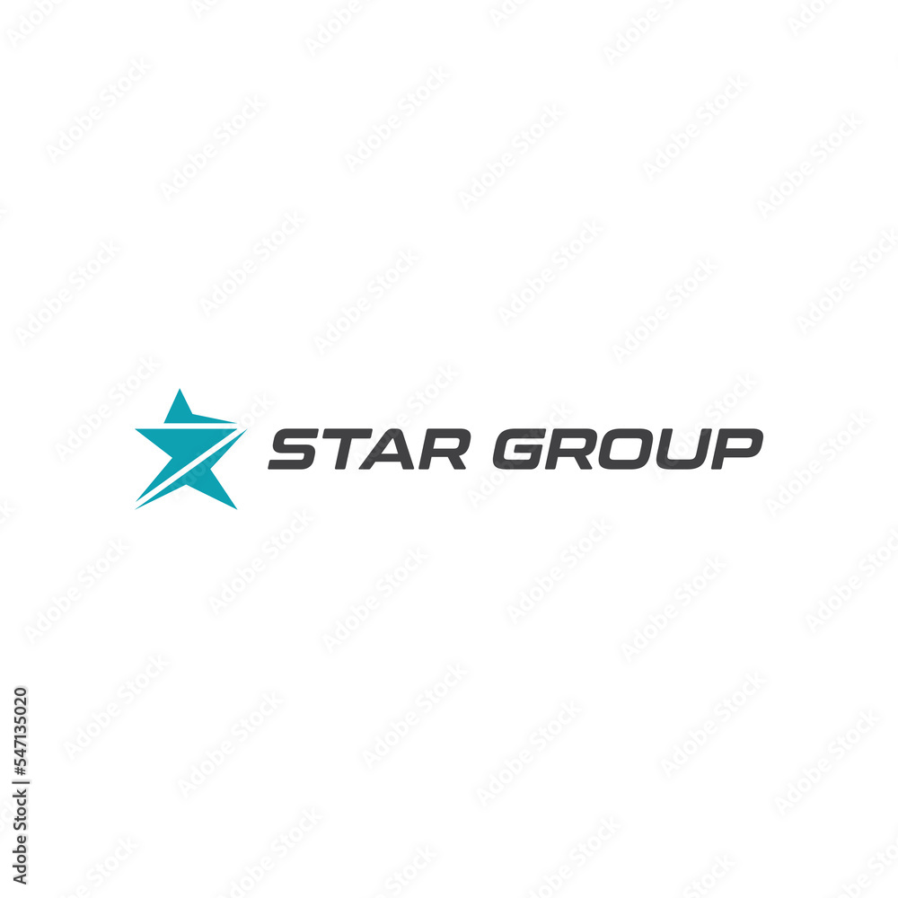 Abstract star logo design template