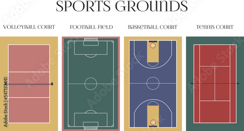 sports court, sports grounds
