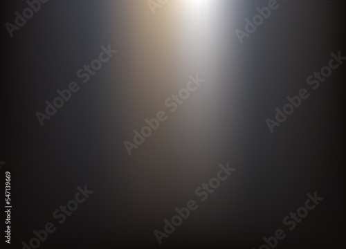 black background with soft white gradient. a burst of light fell in the darkness