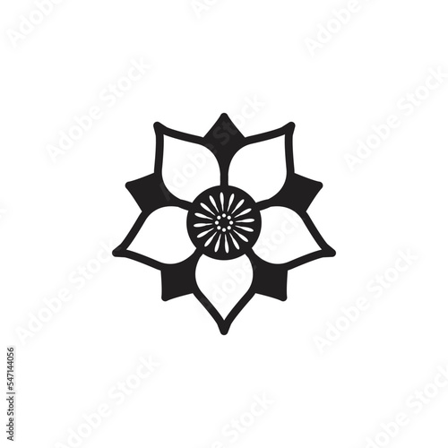 Simple Line Magnolia Flower
