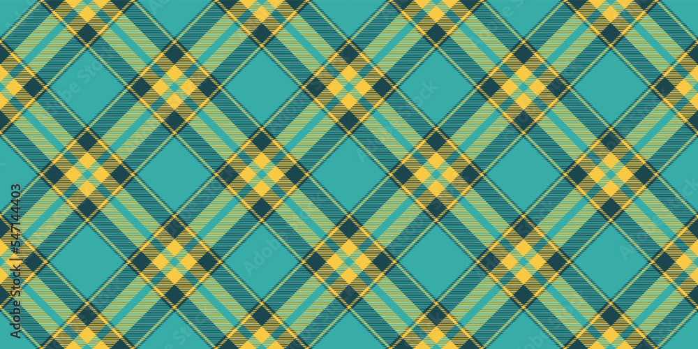 Fototapeta premium Plaid pattern horizontal background. Classic fabric design. Vector textile swath.