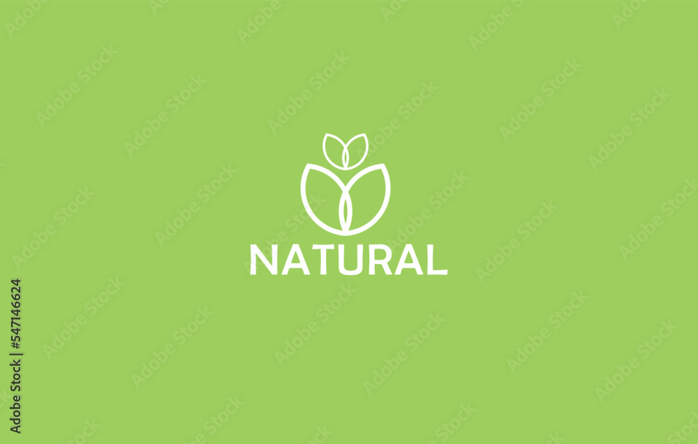 Letter NATURAL logo design. Linear creative minimal monogram logo. Graphic alphabet symbol for corporate identity. Letter NATURAL logo design. Linear creative minimal monogram logo. Graphic alphabet symbol for corporate identity.