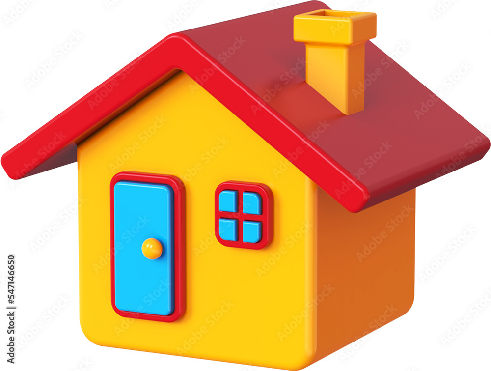 Home Icon isolated on transparent background. 3D rendering Home Icon isolated on transparent background. 3D rendering