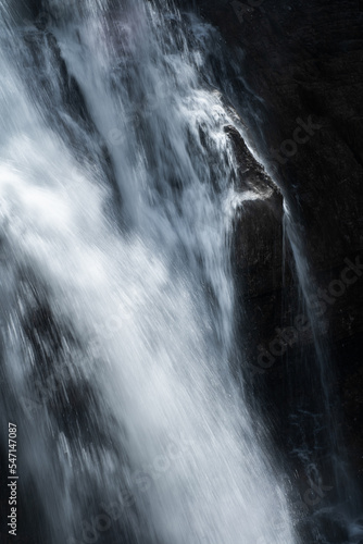 Canvastavla Details of the famous waterfalls of Madonna di Campiglio, in the italian Dolomit