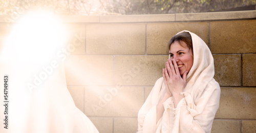 Canvas Print Appearance of the Angel Gabriel to Mary