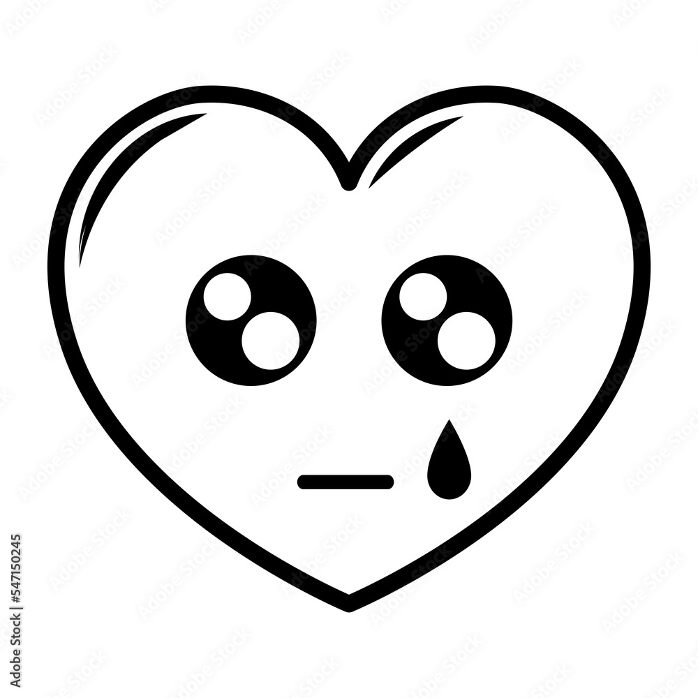 Line art hearts emoticon. Emotional hearts with black thin line, isolated on white background.PNG with transparent background Line art hearts emoticon. Emotional hearts with black thin line, isolated on white background.PNG with transparent background