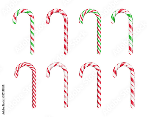 candy cane isolated white background