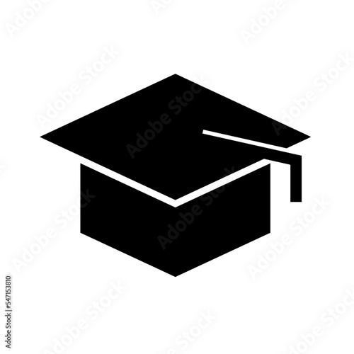 Graduation cap. Degree icon. Vector.