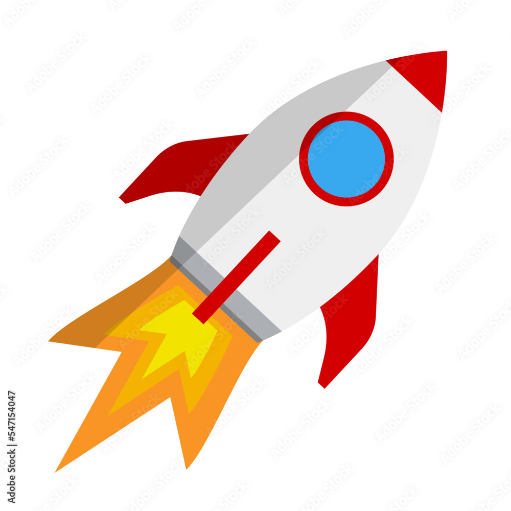 Fired rocket icon. Flame and missile. Vector. Fired rocket icon. Flame and missile. Vector.