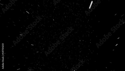 Wallpaper Mural snow falling on black background Torontodigital.ca