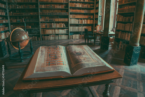 Broumov church, history, interior, library