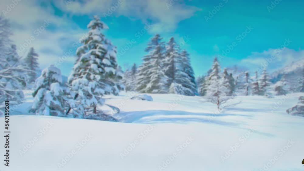 Funny Santa Claus and elfs are running with a present in the Christmas winter forest. The concept of Christmas and New Year. Seamless Loop Christmas animation. With alpha channel. Funny Santa Claus and elfs are running with a present in the Christmas winter forest. The concept of Christmas and New Year. Seamless Loop Christmas animation. With alpha channel.