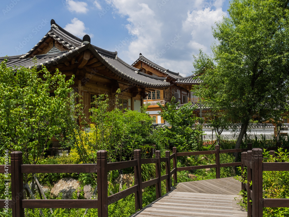 The street view of Eunpyeong Hanok Village in South Korea The street view of Eunpyeong Hanok Village in South Korea