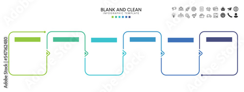	
Blank and clean. Steps business data visualization timeline process infographic template design	