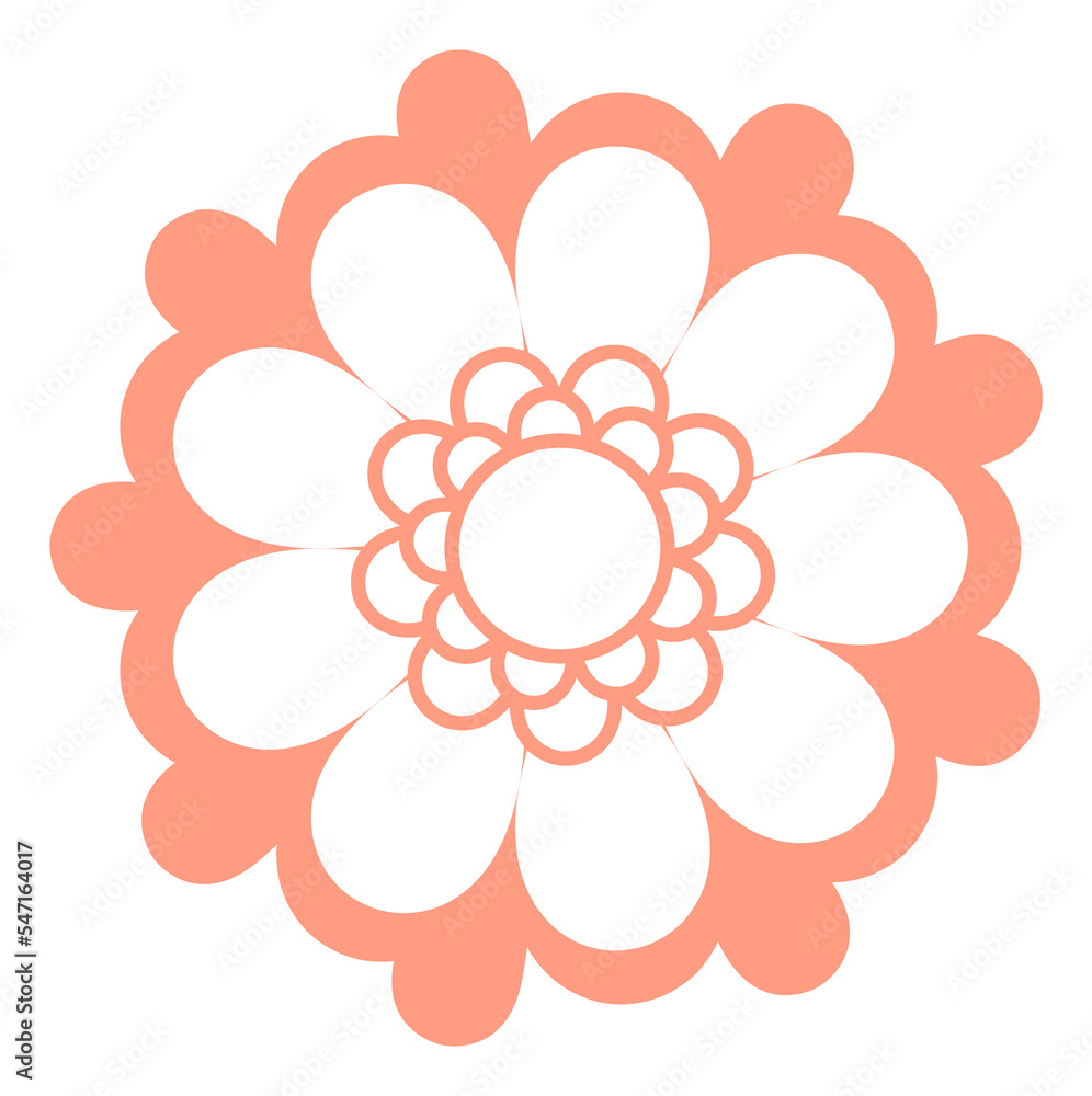 Round floral element. Blossom logo. Botany symbol Round floral element. Blossom logo. Botany symbol