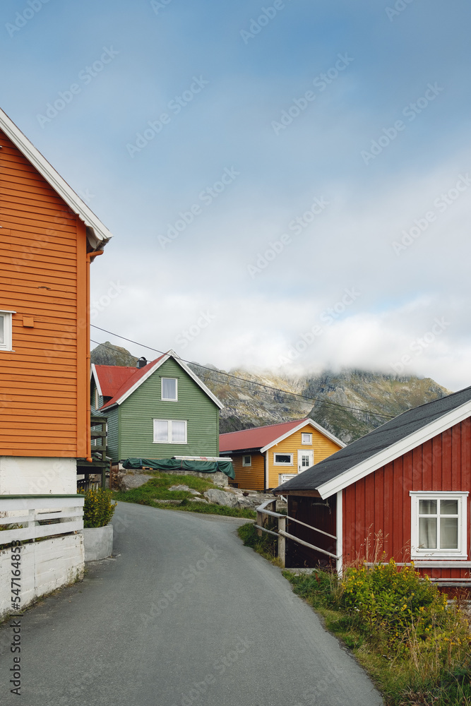 bunte Häuser in Henningsvær bunte Häuser in Henningsvær
