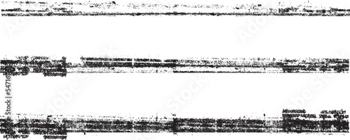 Grunge Paint stripe . Vector brush Stroke . Distressed banner . Black isolated paintbrush collection . Modern Textured shape . Dry border in Black . bulge line