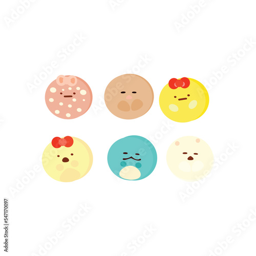 kawai cute clip art illustration vector
