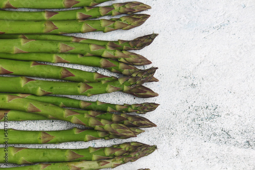 A bunch of asparagus sprouts