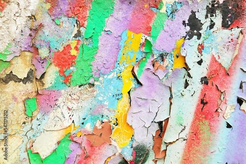 Background  texture colored bright stains of paint on plaster