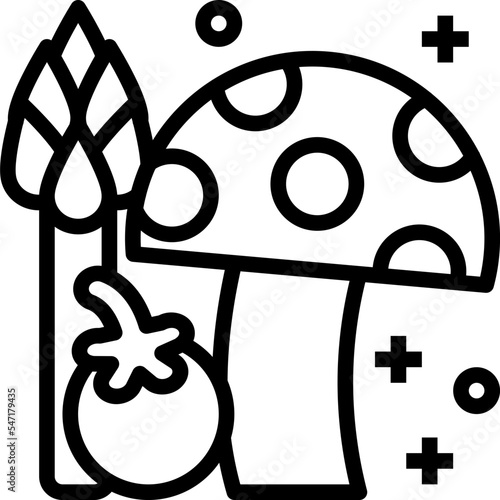 prebiotics line style icon