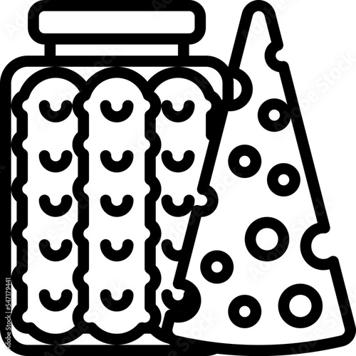 probiotics line style icon