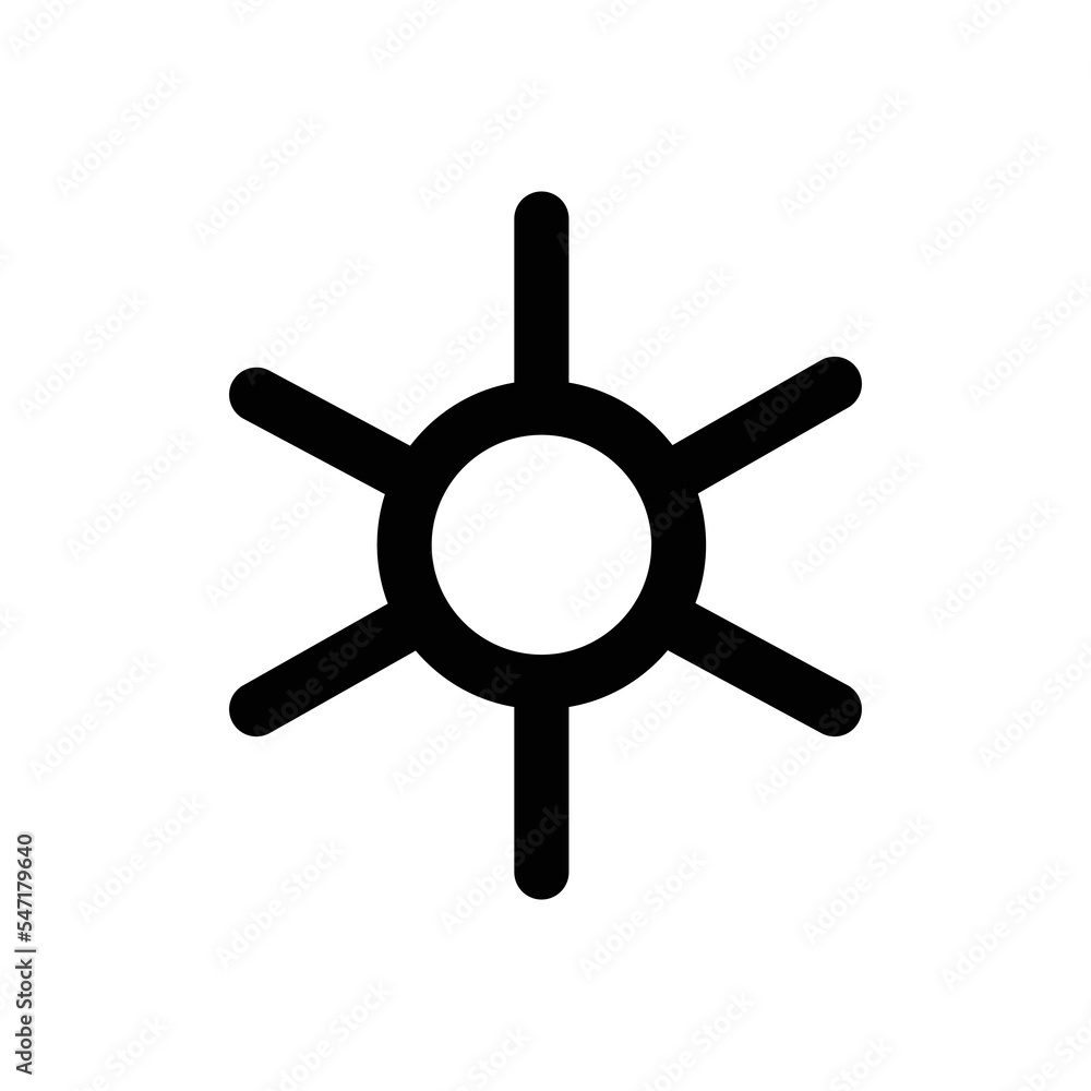 Led light icon, eps 10