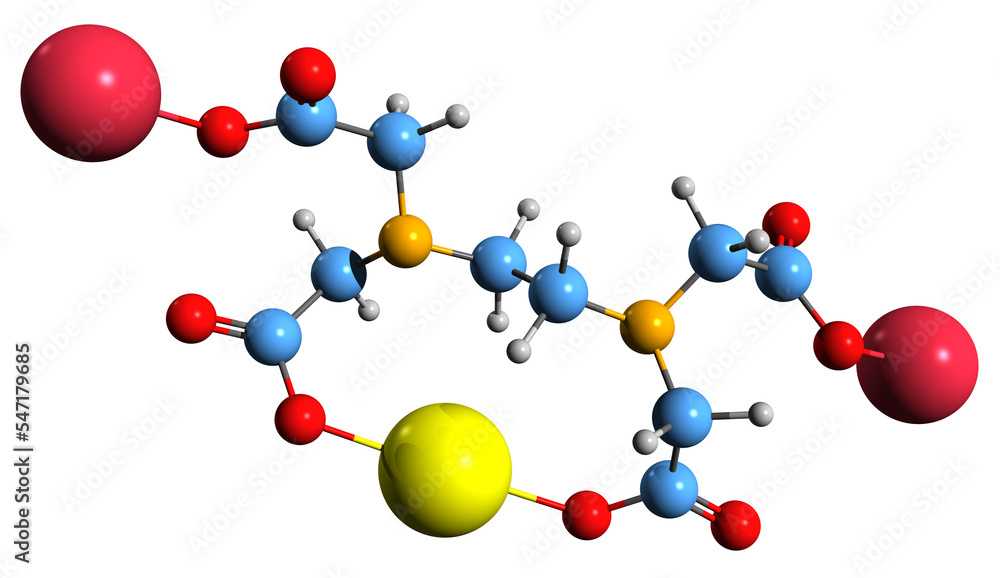 3D image of Sodium calcium edetate skeletal formula - molecular chemical structure of sodium calcium EDTA isolated on white background
3D image of Sodium calcium edetate skeletal formula - molecular chemical structure of sodium calcium EDTA isolated on white background