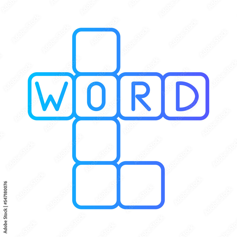 scrabble gradient icon scrabble gradient icon