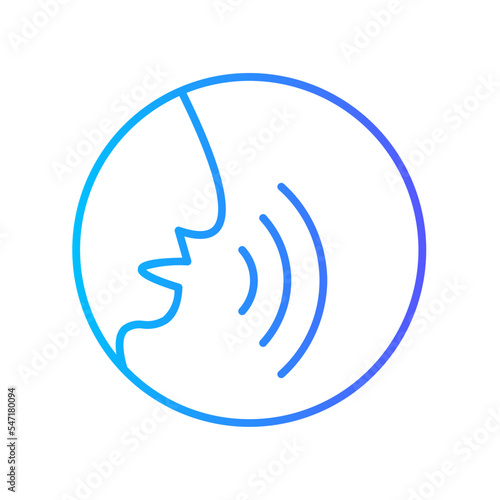 speaking gradient icon