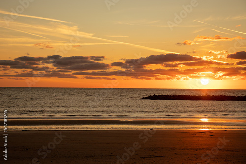 Sunset along the west coast of Wales.