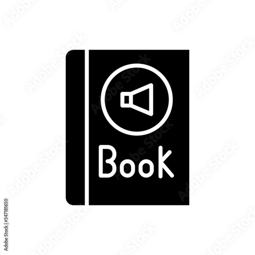 audiobook glyph icon
