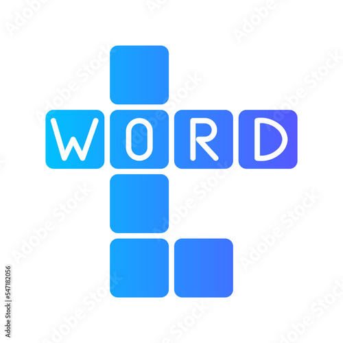 scrabble gradient icon