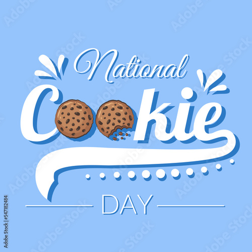 National Cookie Day. Vector design