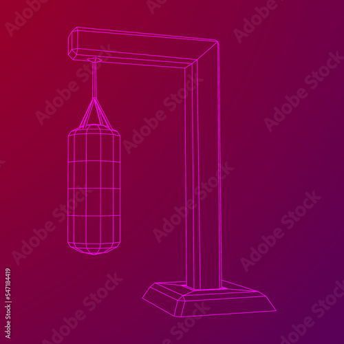 Punching bag for training boxing power punch
