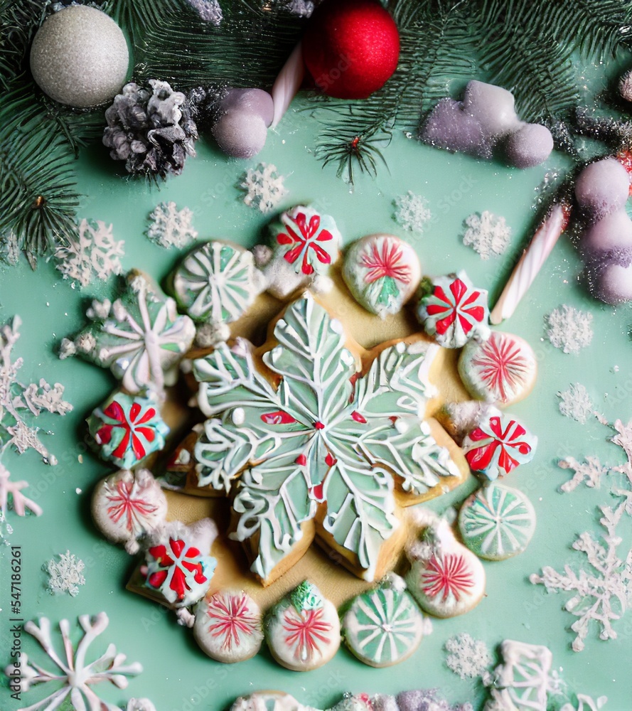 AI-generated Image of Christmas Homemade Gingerbread Cookies AI-generated Image of Christmas Homemade Gingerbread Cookies