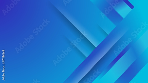 Abstract banner design with blue geometric background. Blue banner background. Blue background