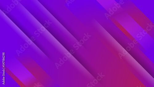 Abstract neon purple and pinkish diagonal rectangles and triangles with color gradient.