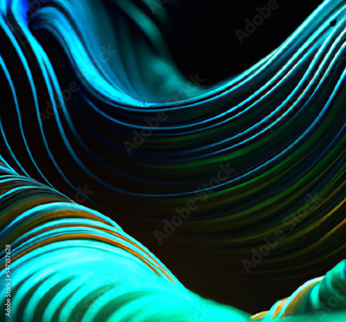 blue wave abstract background © Carlos