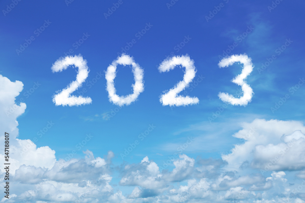 2023 Happy New Year Fluffy Clouds 2023 Happy New Year Fluffy Clouds